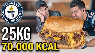 HO CUCINATO UN HAMBURGER DA 25 KG - GUINNES WORLD RECORD