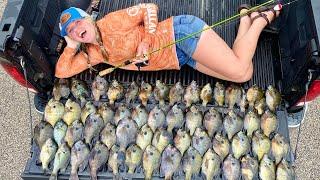 We Found a JUMBO BLUEGILL Nest! -- Catch & Cook BIGGEST PANFISH We've EVER SEEN! (UNBELIEVABLE)