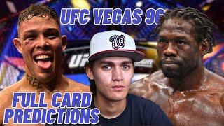 UFC Fight Night Cannonier vs. Borralho Full Card Predictions!