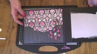 How I cover the pages in my chipboard albums