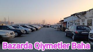 Bazara yaxın durmaq olmur.Qiymetler baha. Sumqayit maşin bazarı.Rav4.Tuareg.Carens.Reno Opel Astra.