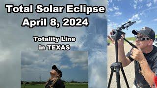 Total Solar Eclipse 2024 from Totality Line in Texas. #eclipse #solareclipse #totalsolareclipse2024