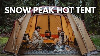 Is this the best wood stove and hot tent set up for winter camping? Snow Peak | ASMR