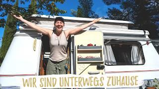 3.000 km Roadtrip im Mini-Wohnwagen | Von klassischem Camping bis autark stehen