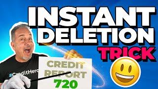 Delete Negative Items from Credit Reports INSTANTLY With This Easy Trick