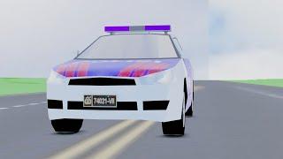 Low Poly chase animation High way Patrol