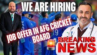  BREAKING NEWS Afghanistan Cricket Board needs an experienced physiotherapist sports doctor