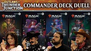 Magic Outlaws of Thunder Junction Commander Deck Tutorial Match | Magic the Gathering spielen lernen