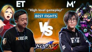 KOFXV   ET (Blue Mary, Vice, Isla) Vs SANWA M' (Yashiro, Benimaru, Sylvie)  Best Fights KOF15