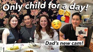 ONLY CHILD FOR A DAY + DAD'S NEW CAM! | ASHLEY SANDRINE