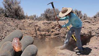 Sunstone Mining in Oregon at Spectrum Sunstone Crystal Mine