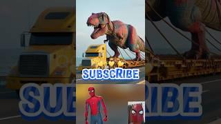 superheroes giant T-Rex is captured  Marvel & DC-All Characters #marvel #avengers#shorts#robot