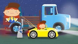 Doctor McWheelie - Baby cartoon. Headlights of a truck for kids.