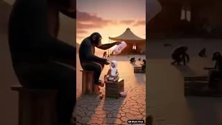 Ai video #ai #cartoon #monkey