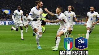 ITALY 1-3 FRANCE LIVE MATCH REACTION & PLAYER RATINGS #SPALETTIOUT