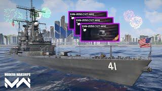 3x ERLIK-2050 cannon in USS ARKANSAS. alpha test : Modern Warships