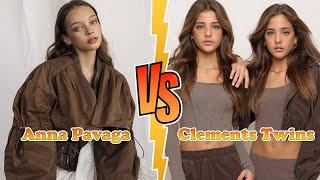 Anna Pavaga VS Clements Twins (Ava And Leah) Transformation 2024  From Baby To Now