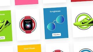 Simple Ecommerce Product Card Hover Effects using Html & CSS @OnlineTutorialsYT