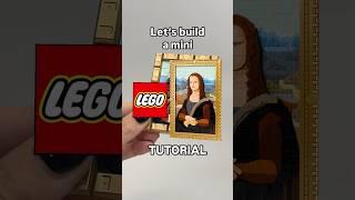How to build a mini LEGO Mona Lisa frame tutorial! ️ #legomoc #monalisa