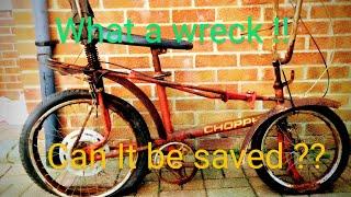 I buy a complete S#@#T BOX Raleigh chopper infa red MK2 ... what a mess !!! 