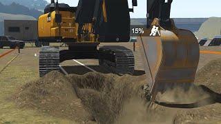 Cleaning Trenches on the Excavator Simulator Training Pack | CM Labs Simulations