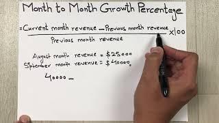 How to Calculate Month Over Month Growth Percentage