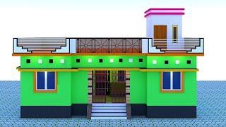 बहुत ही धमाकेदार घर का नक्शा || 23x35 house plan with 3 bedrooms || 23x35 house plan || House plan