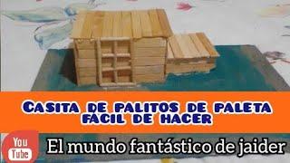 Cómo hacer una maqueta de una casita con palitos de