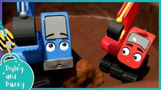  If You're Happy and You Know It (Dig it up!)  | Digley and Dazey | Construction Cartoons for Kids