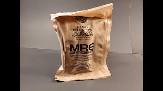 2024 US MRE Beef Strips in A Savory Tomato Sauce Meal Ready to Eat Tasting Test