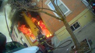 Structure Fire 2800 Garnet North Philadelphia Dwelling Heavy Fire 2nd In Ladder Pack Search & Rescue