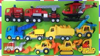  LEGO DUPLO various cars and trucks assembling ang playing  