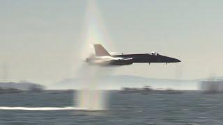 F-18. Blue Angels. Sneak Pass. Super Hornet. Pacific Air Show. Huntington Beach. 2021.