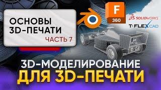 Программы для 3D-моделирования под FDM и FFF 3D-печать. Полезные советы. Основы 3D-печати, часть 7