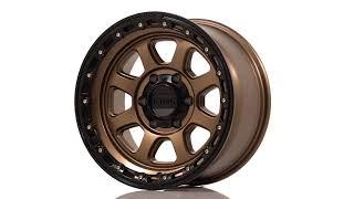 KMC WHEELS - KM548 CHASE - 17x9 - MATTE BRONZE WITH BLACK LIP