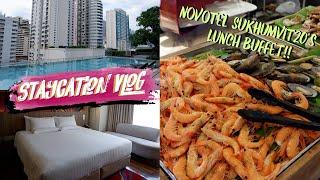 Staycation ที่โรงแรม Novotel Sukhumvit 20 กินบุฟเฟต์อาหารทะเลสุดคุ้มมม! | PeonyVlogs