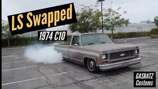 LS swapped 1974 Chevy C10 Square Body