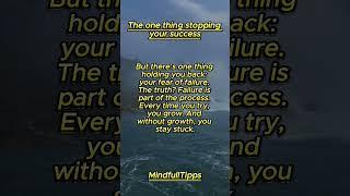 The one thing stopping your success./ #successmindset #overcomefear #motivationdaily