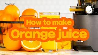 Kuvings Whole Slow Juicer guide - How to make orange juice