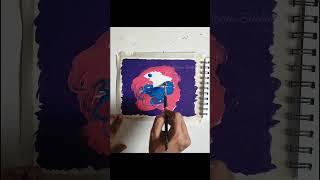 galaxy painting acrylic  simple acrylic painting for beginners #art #painting #shorts #yt #galaxy
