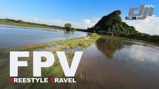 DJI FPV FREESTYLE TRAVEL [2 MOUNTAINs] - FOOTAGE [4K] & RATES SETTING. FPV THAILAND