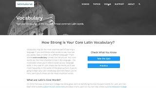 How Strong is Your Core Latin Vocabulary?