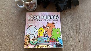 Completed “Cozy Friends” coloring book by Coco Wyo