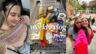 weekly vlog: fridge clean, my mom is BACK, massive PR haul & more