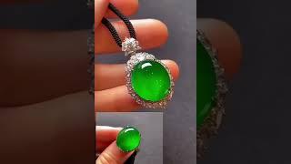 翡翠高端吊墜丨一款兩戴，帝王綠翡翠戒指吊墜兩用款。#shorts#翡翠#jade#翡翠吊坠#翡翠掛件