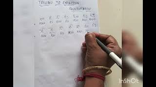 TELUGU GUNINTHALU IN ENGLISH