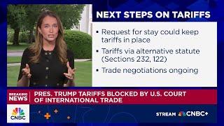 White House has requested formal administrative stay to keep tariffs in place