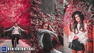 [Camera Raw Preset] Red Color Tone Grading Effect | Photoshop Tutorial