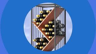 Anjou Modular Metal & Wood Wine Rack