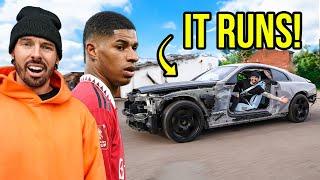 DRIVING MARCUS RASHFORDS WRECKED ROLLS ROYCE FOR THE FIRST TIME